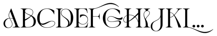 Adelia Ornate Font UPPERCASE