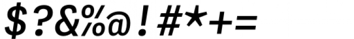 Adelle Mono Semibold Italic Font OTHER CHARS