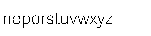 Adelle Sans Devanagari Thin Font LOWERCASE