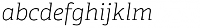 Adelle Thin Italic Font LOWERCASE