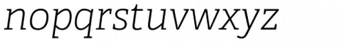 Adelle Thin Italic Font LOWERCASE