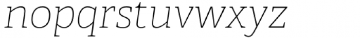 Adelle Ultrathin Italic Font LOWERCASE