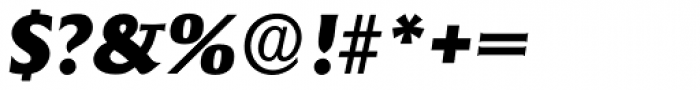 Adelon Serial Heavy Italic Font OTHER CHARS