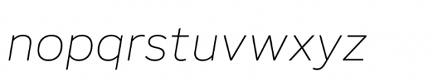 Adelphi PE Display Thin Italic Font LOWERCASE