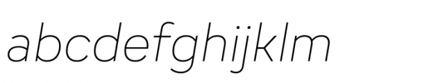 Adelphi PE Text Thin Italic Font LOWERCASE