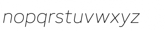 Adelphi PE Thin Italic Font LOWERCASE