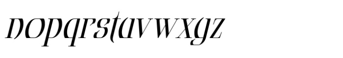 Adeoosa Italic Font LOWERCASE