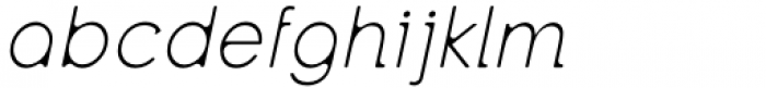 Adept Sans Light Italic Font LOWERCASE