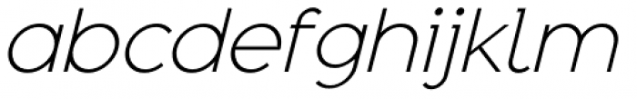 Adequate Light Italic Font LOWERCASE