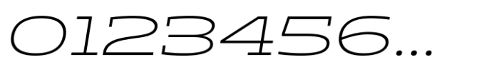 Aderos Extra Light Expanded Oblique Font OTHER CHARS