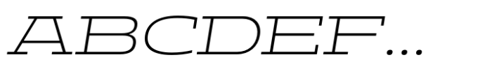 Aderos Extra Light Expanded Oblique Font UPPERCASE
