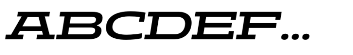 Aderos Semi Bold Expanded Oblique Font UPPERCASE