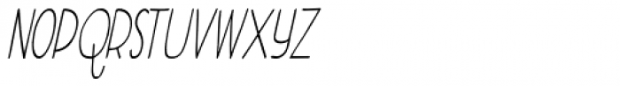 Aderyn Condensed Italic Font LOWERCASE