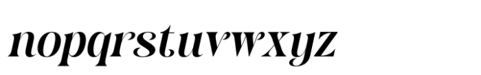 Adevas Italic Font LOWERCASE