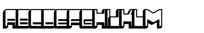 Adfile Extrude Left Font UPPERCASE