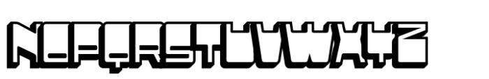 Adfile Extrude Left Font UPPERCASE