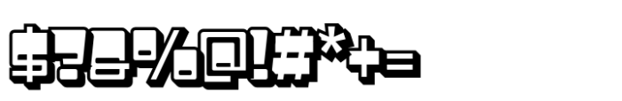 Adfile Extrude Right Font OTHER CHARS