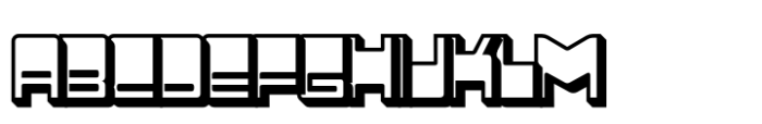 Adfile Extrude Right Font UPPERCASE