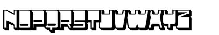 Adfile Extrude Right Font UPPERCASE