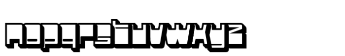 Adfile Extrude Right Font LOWERCASE