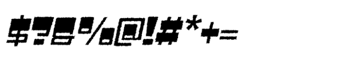 Adfile Rough Italic Font OTHER CHARS