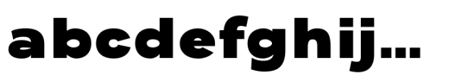 Adget Sans Heavy Font LOWERCASE