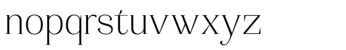 Adhesian Serif Extra Light Font LOWERCASE