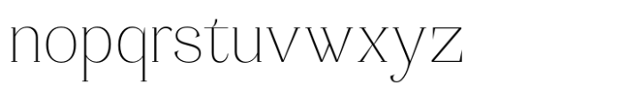 Adhesian Serif Thin Font LOWERCASE