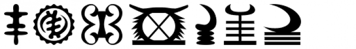 Adinkra Symbols Font OTHER CHARS