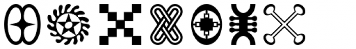 Adinkra Symbols Font - What Font Is