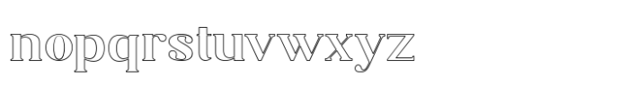 Adiwangsa Outline Font LOWERCASE