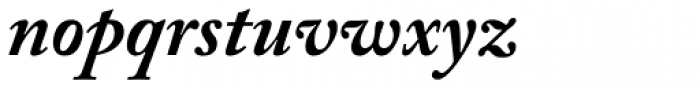 Adobe Caslon Bold Italic Font LOWERCASE
