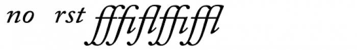 Adobe Caslon Italic Expert Font UPPERCASE