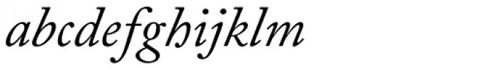 Adobe Caslon Pro Italic Font LOWERCASE