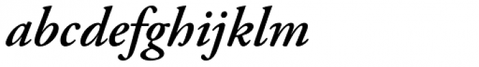 Adobe Garamond SemiBold Italic Font LOWERCASE