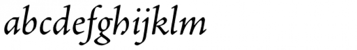 Adobe Jenson Pro Italic Font LOWERCASE