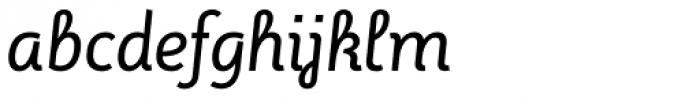 Adoquin Medium Italic Font LOWERCASE