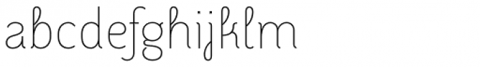 Adoquin Thin Font LOWERCASE