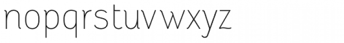 Adoquin Thin Font LOWERCASE