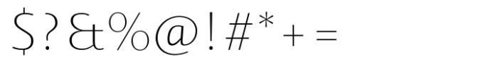 Ador Hairline Extra Light Font OTHER CHARS