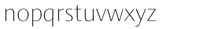 Ador Hairline Extra Light Font LOWERCASE