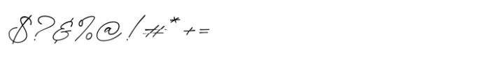 Adorable Calligraphy Regular Font OTHER CHARS