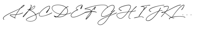Adorable Calligraphy Regular Font UPPERCASE