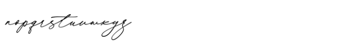 Adorable Calligraphy Regular Font LOWERCASE