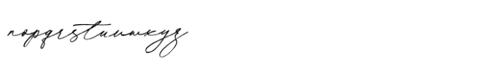 Adorable Calligraphy Rough Font LOWERCASE