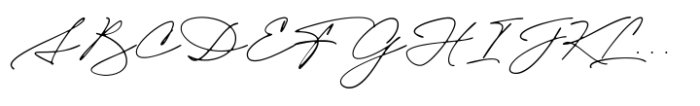 Adorable Calligraphy Smooth Font UPPERCASE