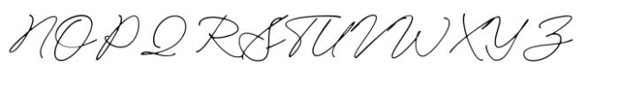 Adorable Calligraphy Smooth Font UPPERCASE