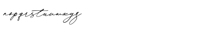 Adorable Calligraphy Smooth Font LOWERCASE