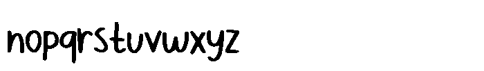Adorable Love Handmade Font LOWERCASE