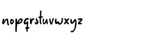 Adorable Malkids Regular Font LOWERCASE